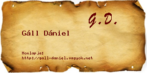 Gáll Dániel névjegykártya